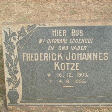 KOTZE Frederick Johannes 1903-1955