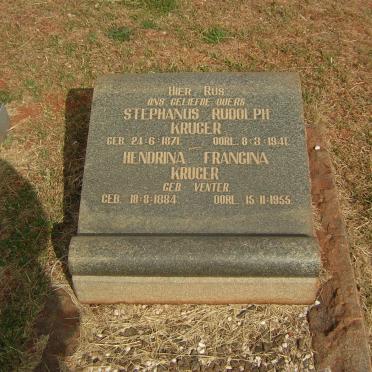 KRUGER Stephanus Rudolph 1871-1941 &amp; Hendrina Francina VENTER 1884-1955