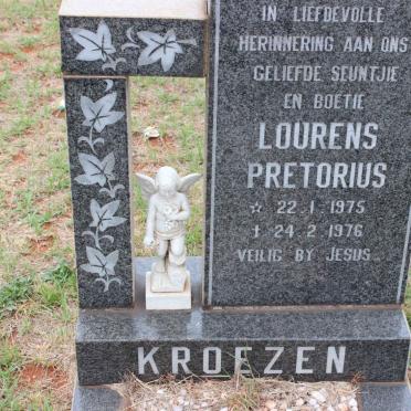 KROEZEN Louis Pretorius 1975-1976