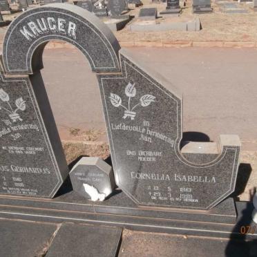 KRUGER Stephanus Gerhardus 1940-1988 &amp; Cornelia Isabella 1943-1998