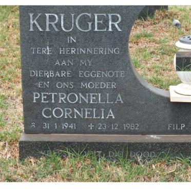 KRUGER Petronella Cornelia 1941-1982