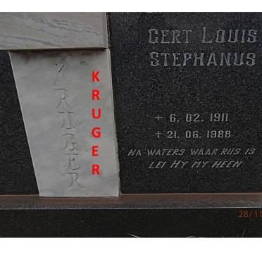 KRUGER Gert Louis Stephanus 1911-1988