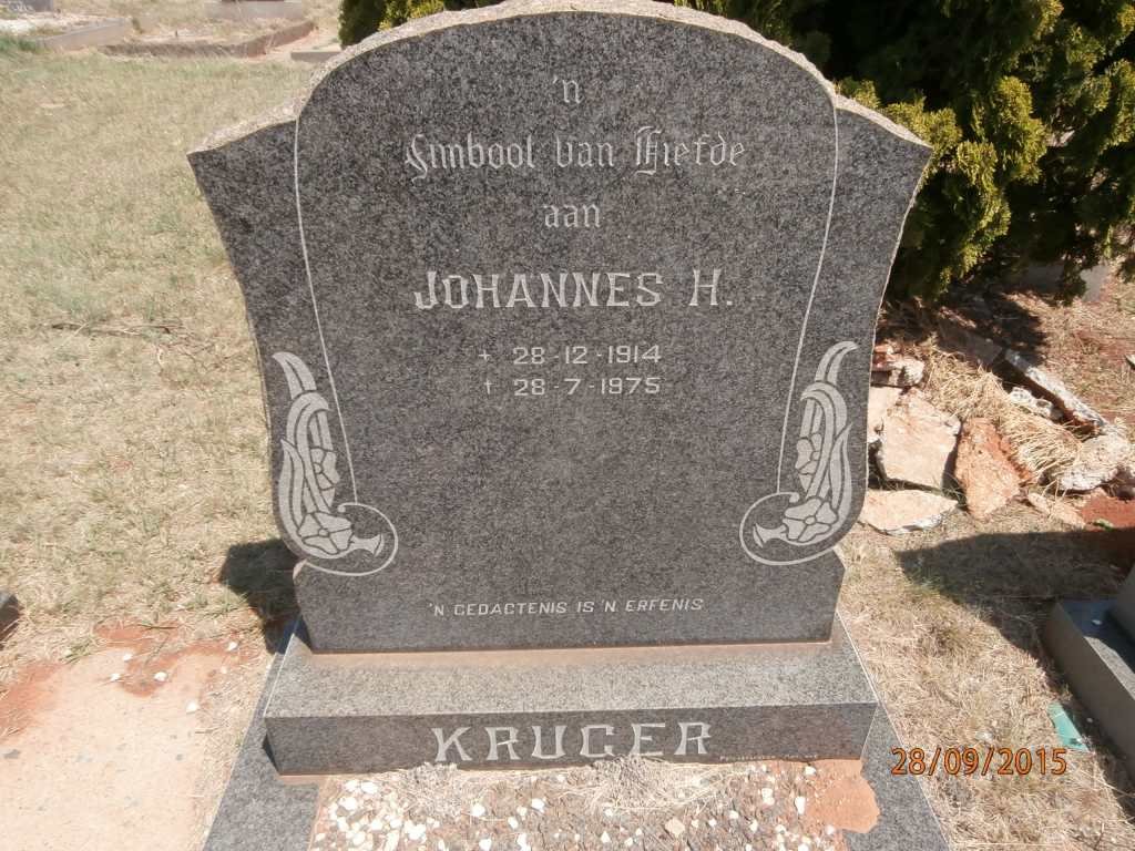 KRUGER Johannes H. 1914-1975