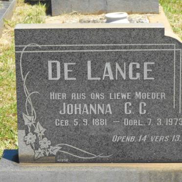 LANGE Johanna C.C., de 1881-1973