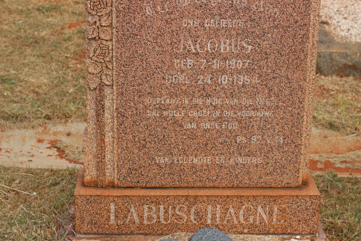 LABUSCHAGNE Jacobus 1907-1954