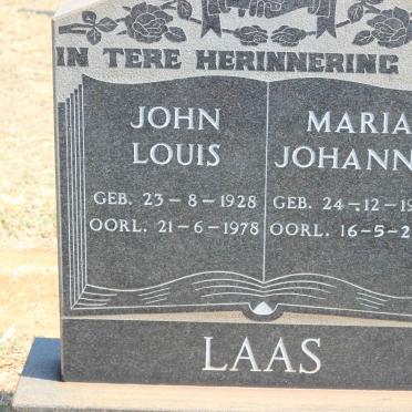LAAS John Louis 1928-1978 &amp; Maria Johanna 1935-2006