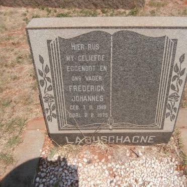 LABUSCHAGNE Frederick Johannes 1919-1975