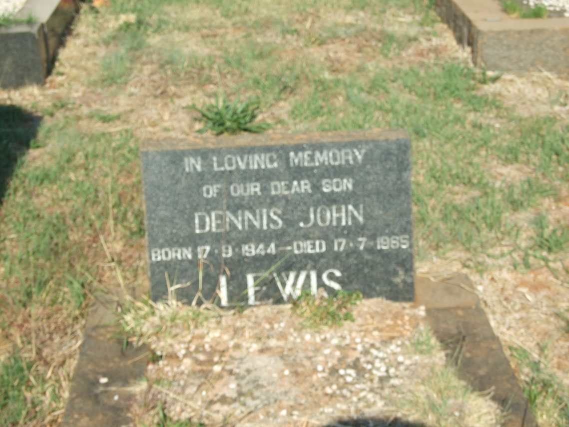 LEWIS Dennis John 1944-1965