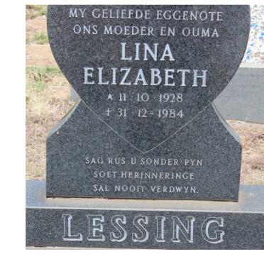LESSING Lina ELizabeth 1928-1984