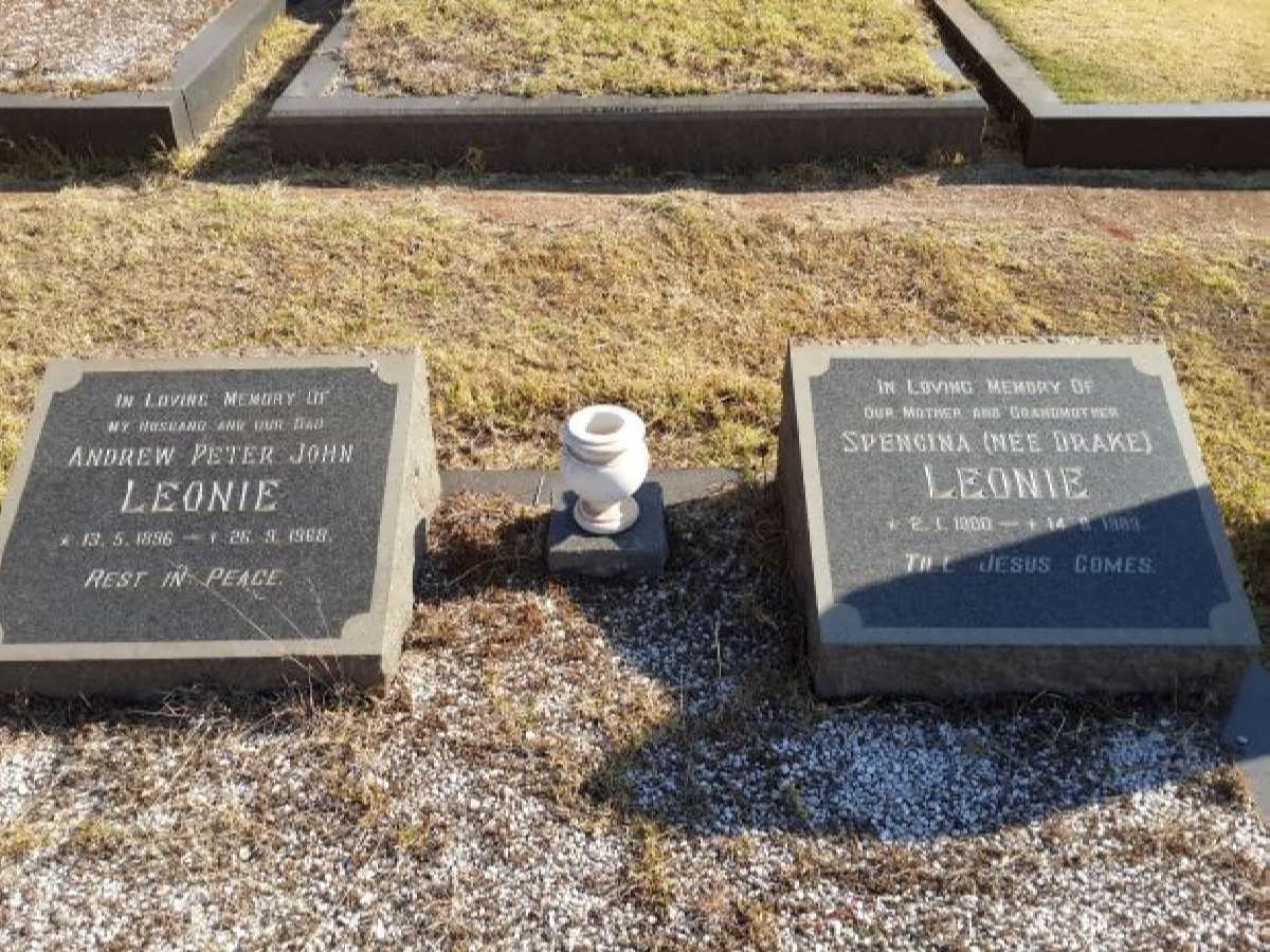 LEONIE Andrew Peter John 1896-1968 &amp; Spencina DRAKE