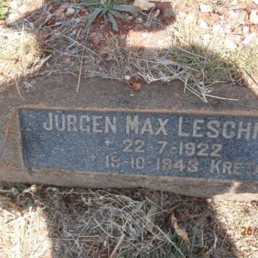 LESCHNER Jürgen Max 1922-1943
