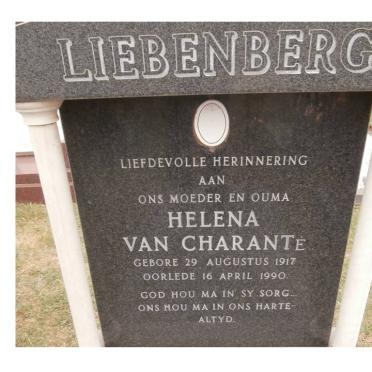 LIEBENBERG Helena Van Charante 1917-1990