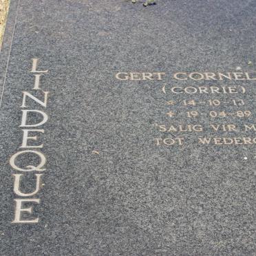 LINDEQUE Gert Cornelius 1913-1989