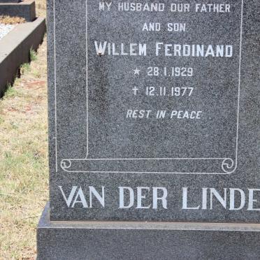 LINDE Willem Ferdinand, van der 1929-1977