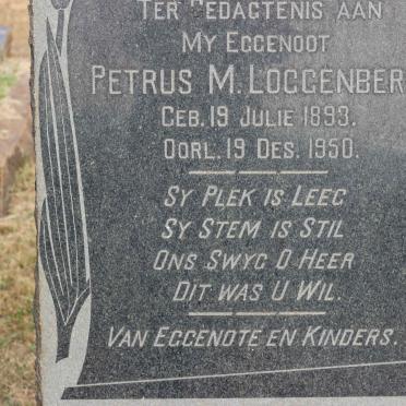 LOGGENBERG Petrus M. 1893-1950