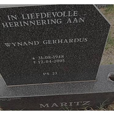 MARITZ Wynand Gerhardus 1948-2005