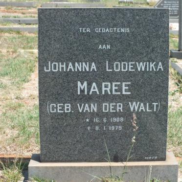 MAREE Johanna Lodewika nee VAN DER WALT 1908-1979