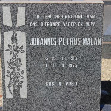 MALAN Johannes Petrus 1916-1975