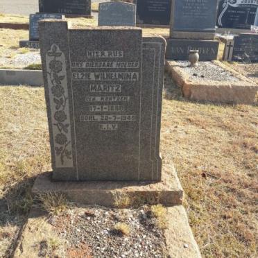 MARITZ Elzie Wilhelmina nee KORTZEN 1880-1949