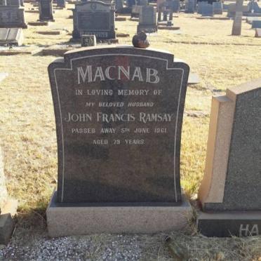 MAC NAB John Francis Ramsay -1961