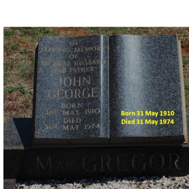 MacGREGOR John George 1910-1974