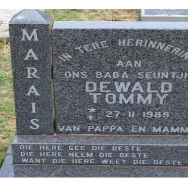 MARAIS Dewald Tommy 1989-1989