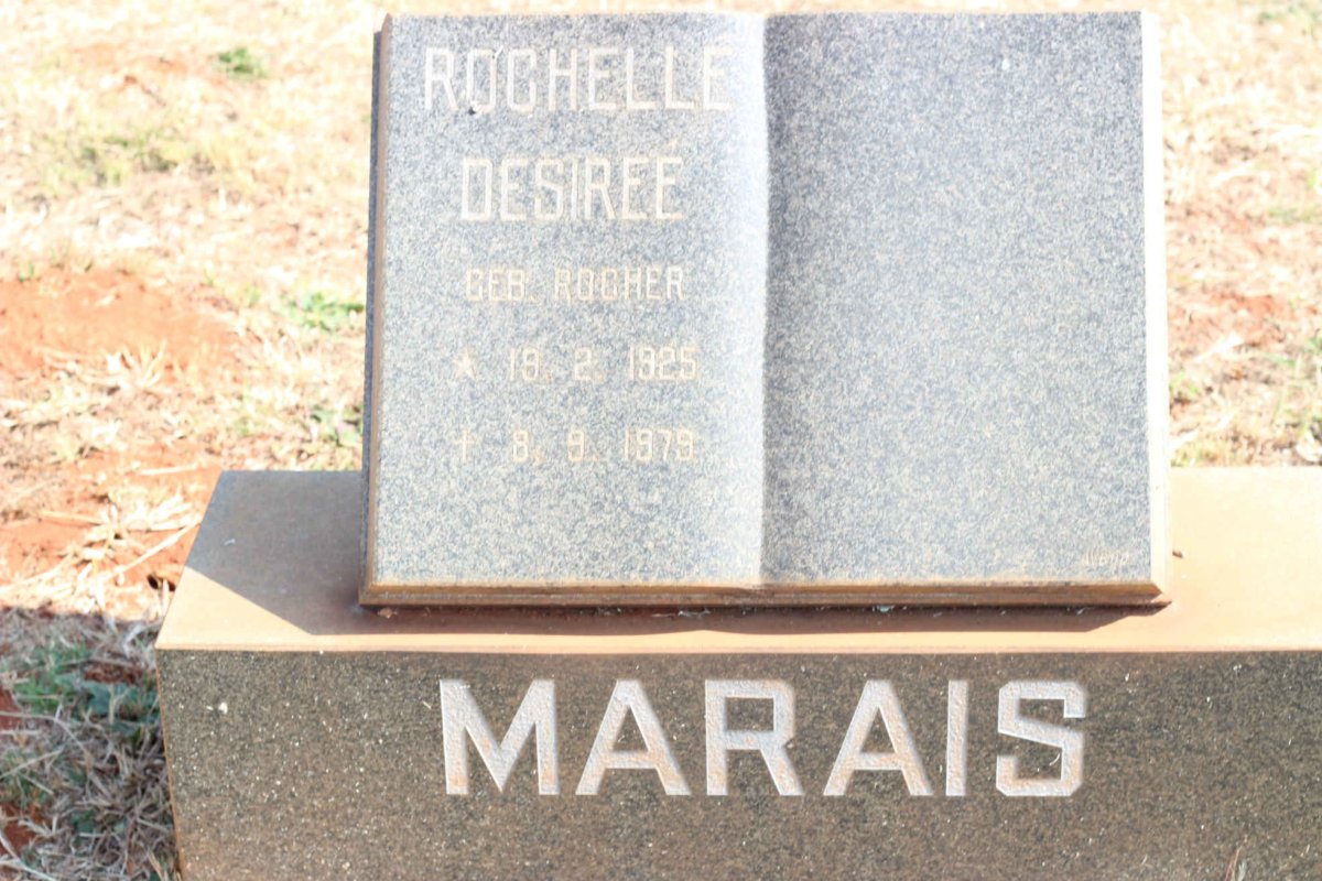 MARAIS Rochelle Desireé nee ROCHER 1925-1979