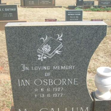 McCALLUM Ian Osborne 1927-1977
