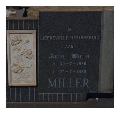 MILLER Henry Broadley 1926-1976 &amp; Anna Maria 1926-1980