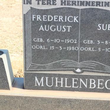 MUHLENBECK Frederick August 1902-1980 &amp; Sue 1904-1987