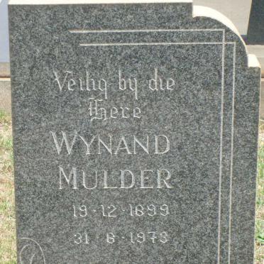MULDER Wynand 1899-1973
