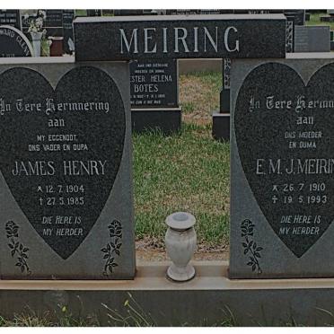 MEIRING James Henry 1904-1985 &amp; &amp; E.M.J. 1910-1993