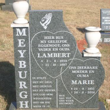 MEYBURGH Lambert 1929-1997 &amp; Maria 1935-2014