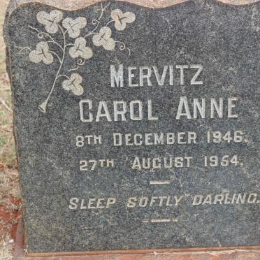 MERVITZ Carol Anne 1946-1954