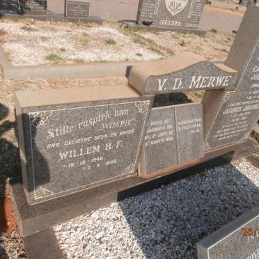 MERWE Willem H. F., v.d. 1948-1965