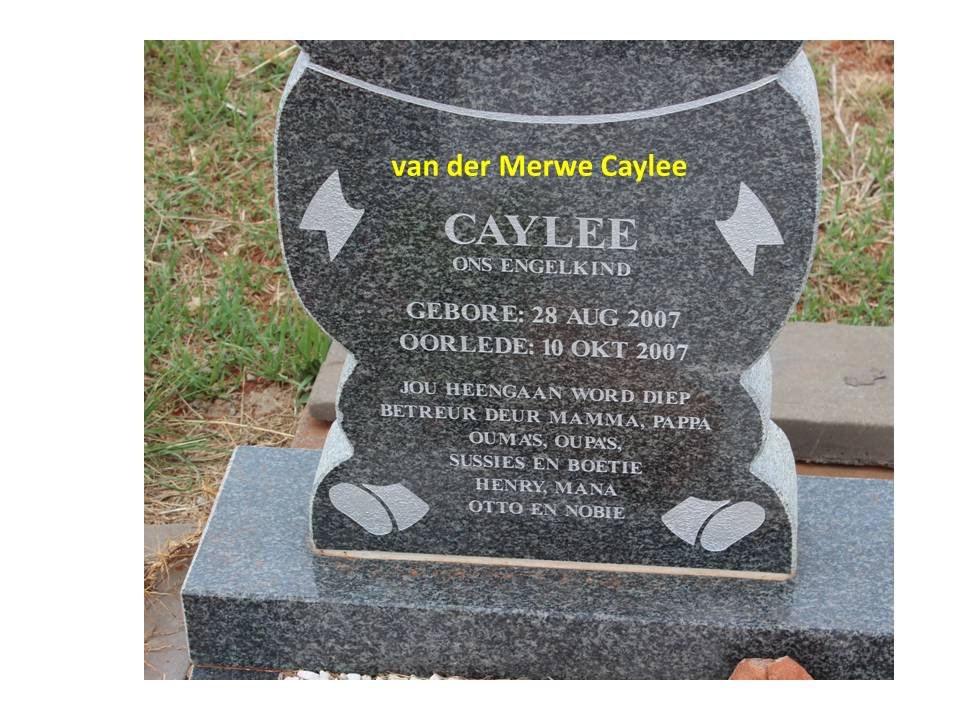 MERWE Caylee, van der 2007-2007