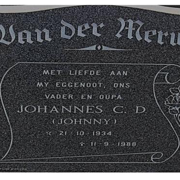 MERWE Johannes C.D., van der 1934-1988