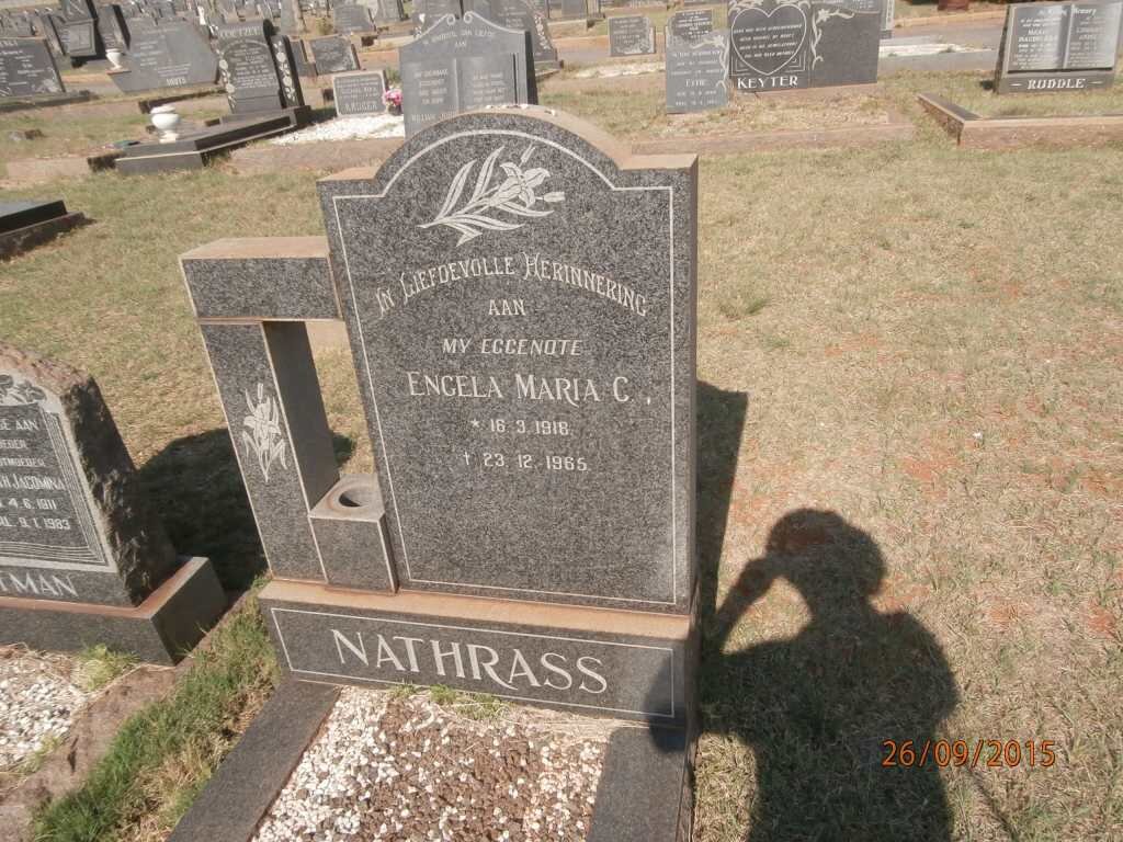 NATHRASS Engela Maria C. 1918-1965