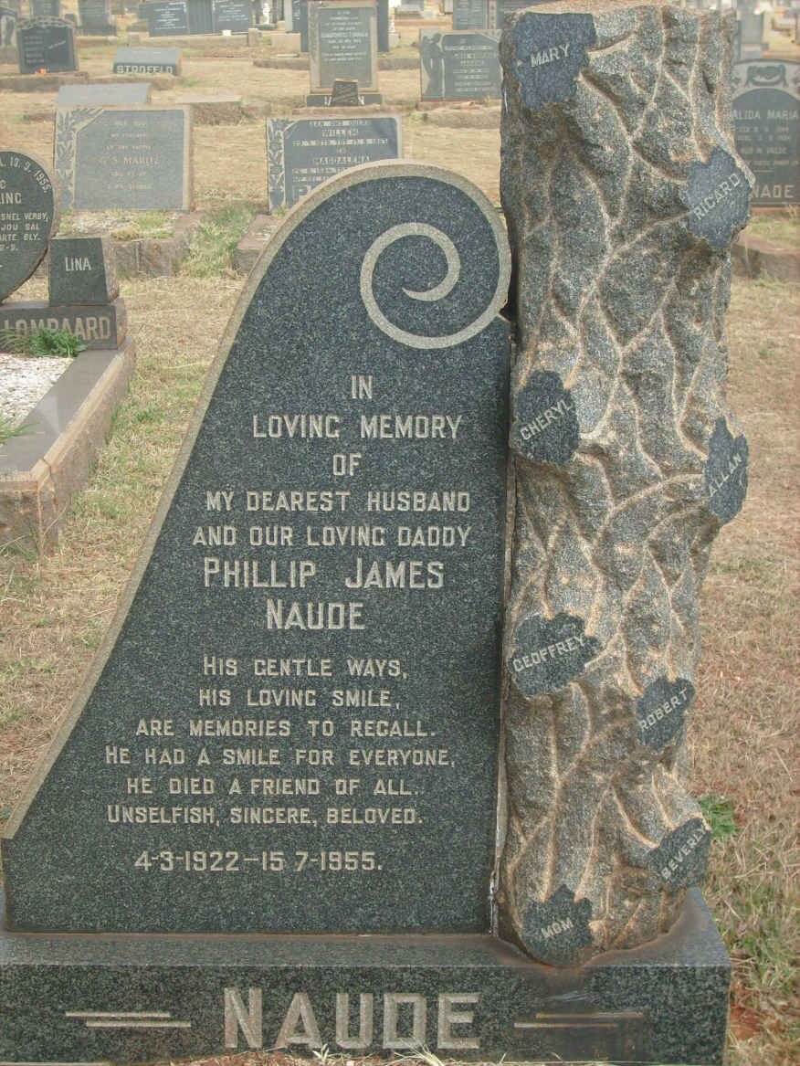 NAUDE Phillip James 1922-1955