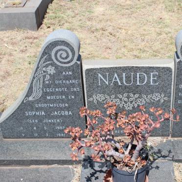 NAUDE Adriaan Stephanus 1906-1981 &amp; Sophia Jacoba JONKER 1907-1981