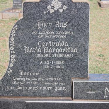 NEL Lambert Albertus Nicolaas 1897-1972 &amp; Gertruida Maria Margaretha STEENKAMP 1895-1963