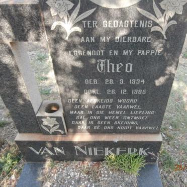 NIEKERK Theo, van 1934-1965