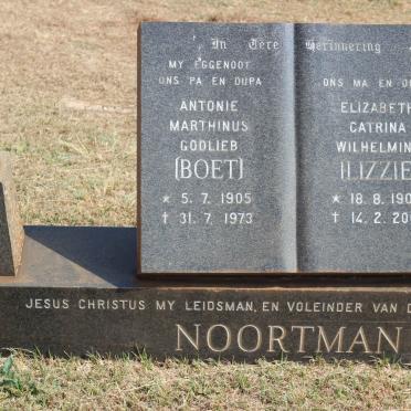NOORTMAN Antonie Marthinus Godlieb 1905-1973 &amp; Elizabeth Catrina Wilhelmina 1909-2000