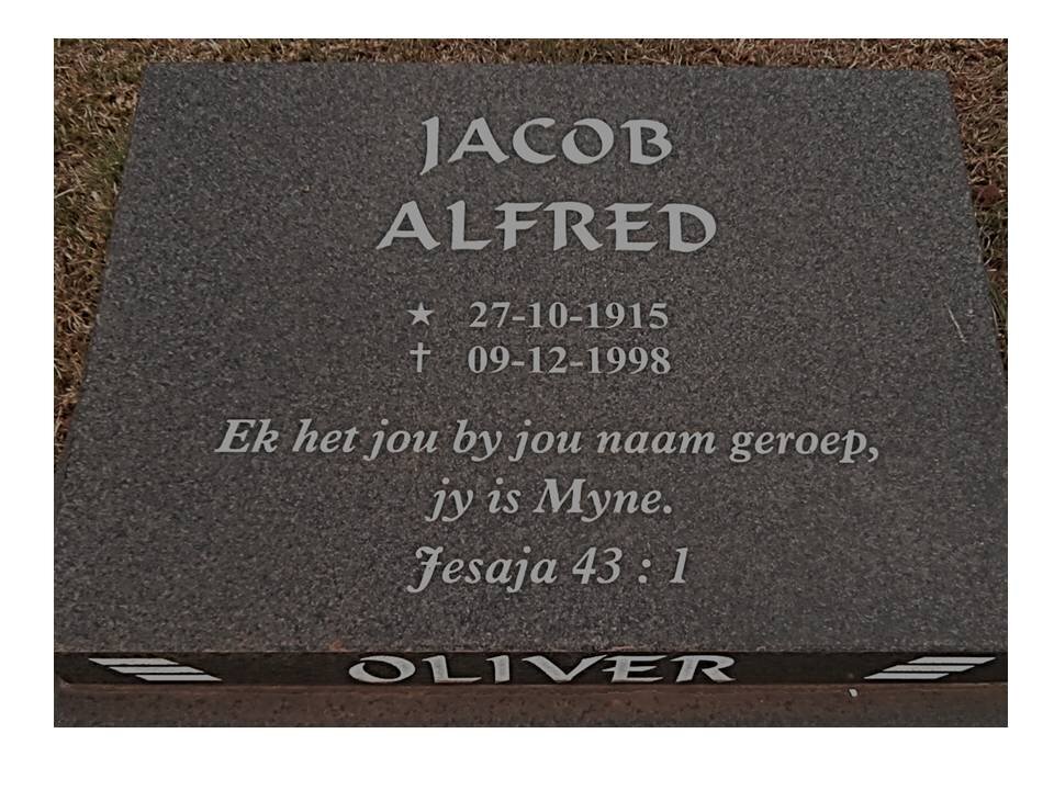 OLIVER Jacob Alfred 1915-1998