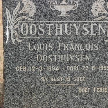 OOSTHUYSEN Louis Francois 1894-1959