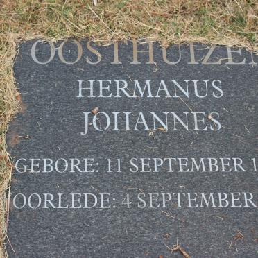 OOSTHUIZEN Hermanus Johannes 1886-1952