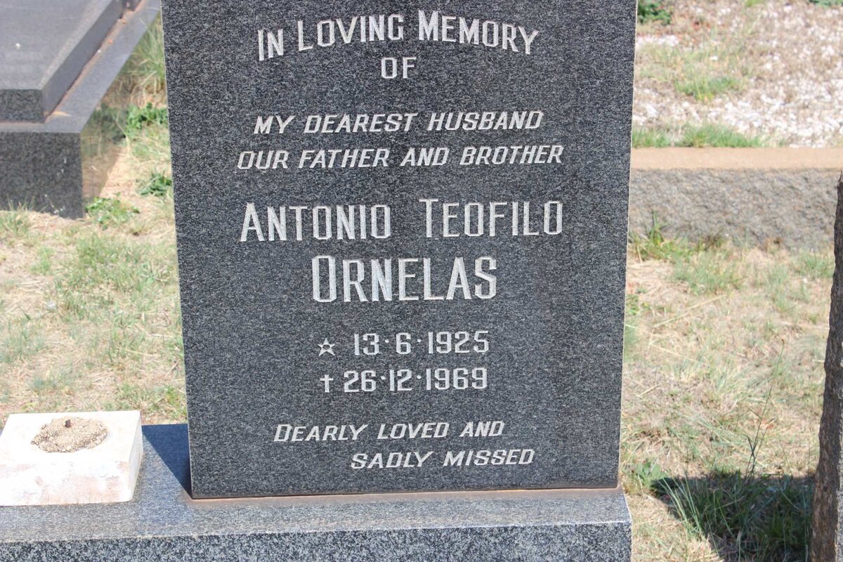 ORNELAS Antonio Teofilo 1925-1969