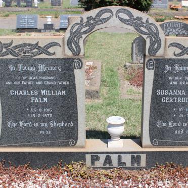 PALM Charles William 1915-1970 &amp; Susanna Catharina Gertuida 1913-1984