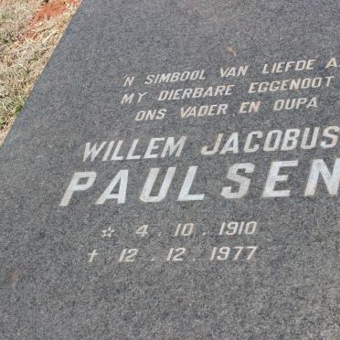 PAULSEN Willem Jacobus 1910-1977