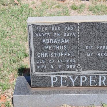 PEYPER Abraham Petrus Christoffel 1890-1969